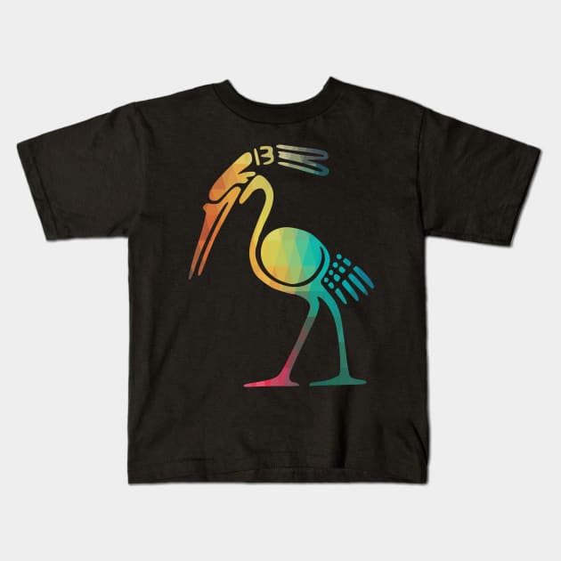 Rainbow bird symbol Kids T-Shirt by AdiDsgn